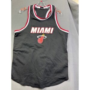 NBA Ultra Game Miami Heat Basketball Tank Top Mens Small Black Jersey Mesh S